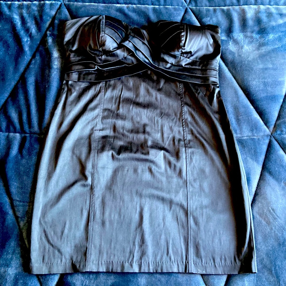 Geric New York Black Satin Dress